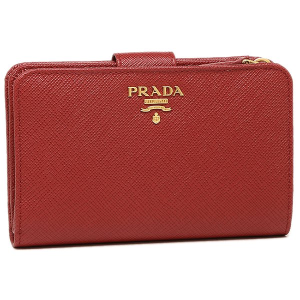 【P10% 5/15限り】プラダ 二つ折り財布 サフィアーノ レディース PRADA 1ML225 ...