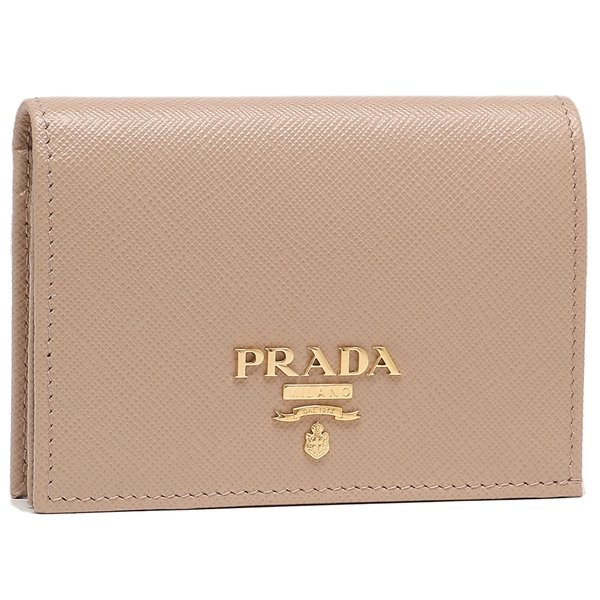 PRADA（プラダ） 二つ折り財布 サフィアーノ ミニ財布 レディース
