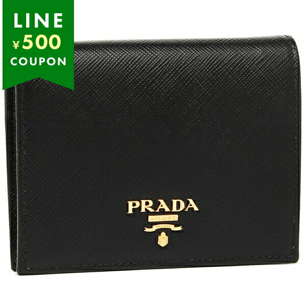 プラダ 1MV204 QWA F0002 レディース ミニ財布 PRADA プラダ 折財布 レディース 1MV204 QWA F0002 ブラック