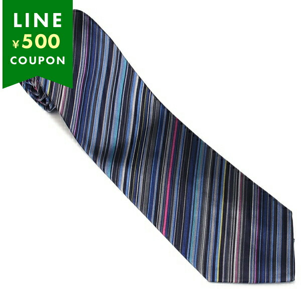 Paul Smith ポールスミス ネクタイ ストライプ ブルー マルチ