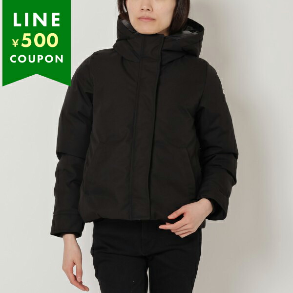 ピレネックス ダウンジャケット コート シャーロット アウター ブラック レディース PYRENEX HWU009 BLACK Pyrenex（ピレネックス） ダウンジャケット コート シャーロット