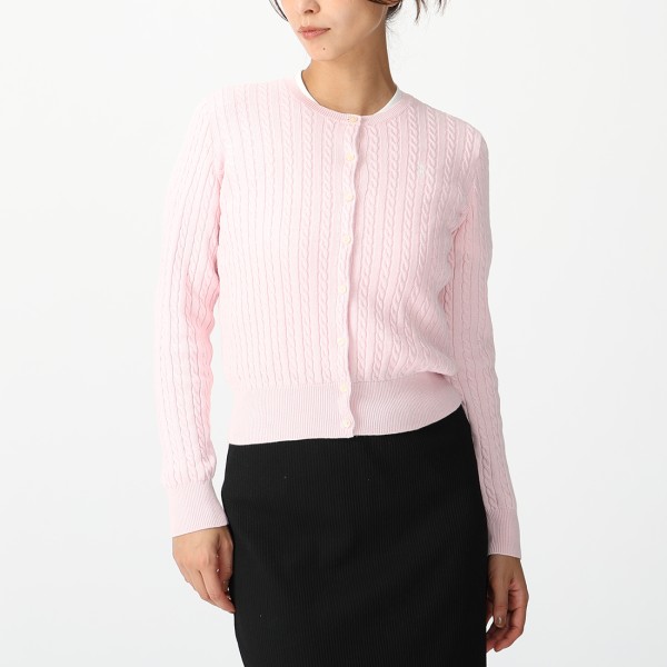 タグ付 POLO RALPH LAUREN コットン ケーブルカーディガン XS POLO RALPH LAUREN（ポロ・ラルフローレン） カーディガン ケーブル