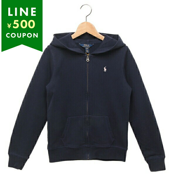 ポロラルフローレン 子供服 コットンブレンドフリース フーディ ネイビー ボーイズ RALPH LAUREN 313698766002 NV