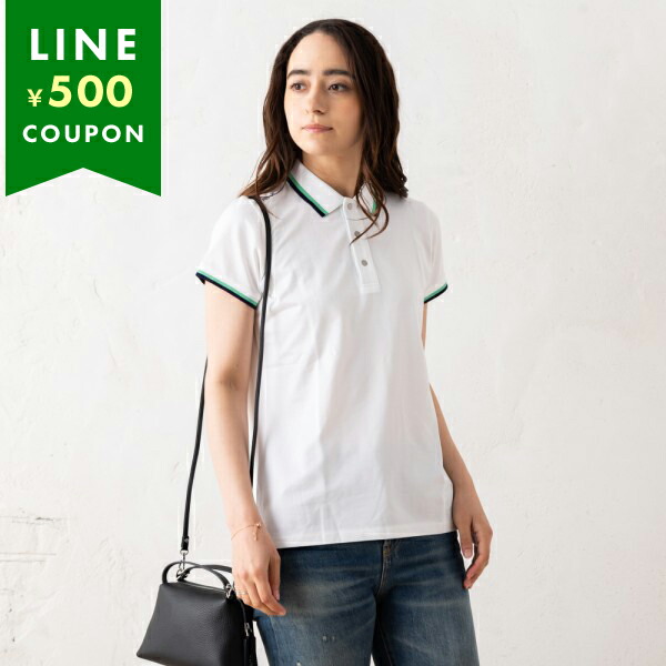 ポロラルフローレン Tシャツ カットソー ポロシャツ ホワイト グリーン レディース RALPH LAUREN GK241X16 CRC