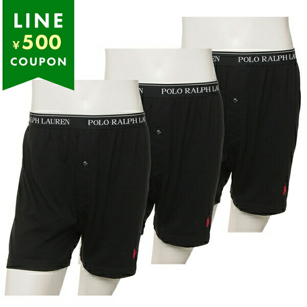 Yahoo! Yahoo!ショッピング(ヤフー ショッピング)ポロラルフローレン POLO RALPH LAUREN インナー パンツ 下着 3枚セット ニットボクサーパンツ KNIT BOXERS NCKBP3 PBD ALL BLACK
