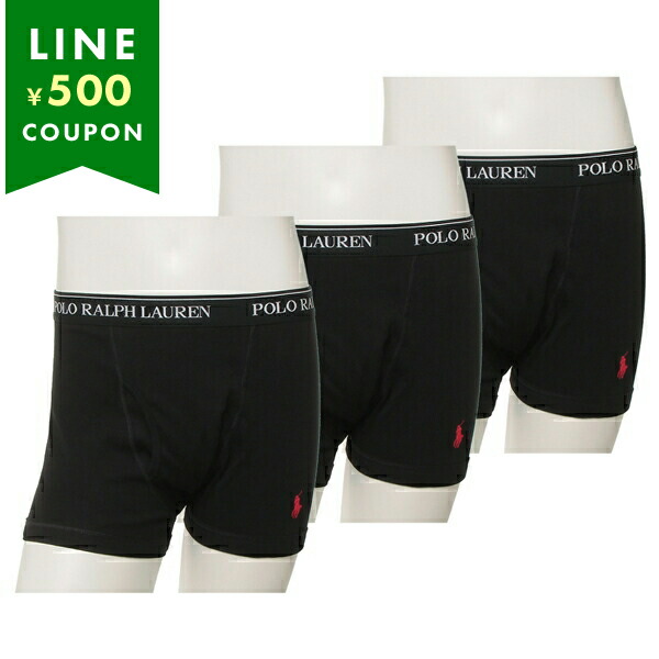 Yahoo! Yahoo!ショッピング(ヤフー ショッピング)ポロラルフローレン POLO RALPH LAUREN インナー パンツ 下着 3枚セット トランクス TRUNKS NCTRP3 PBD ALL BLACK ブラック メンズ