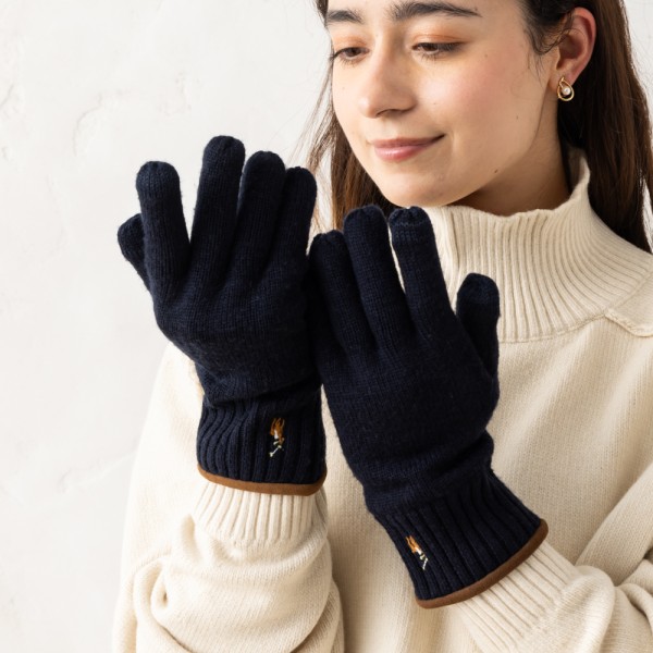 POLO RALPH LAUREN（ポロ・ラルフローレン） 手袋 ブラウン メンズ