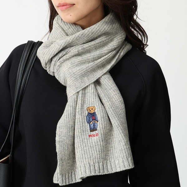 POLO RALPH LAUREN（ポロ・ラルフローレン） マフラー ソリッド デニム