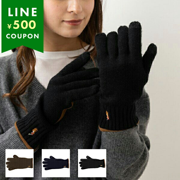 POLO RALPH LAUREN（ポロ・ラルフローレン） 手袋 ブラウン メンズ