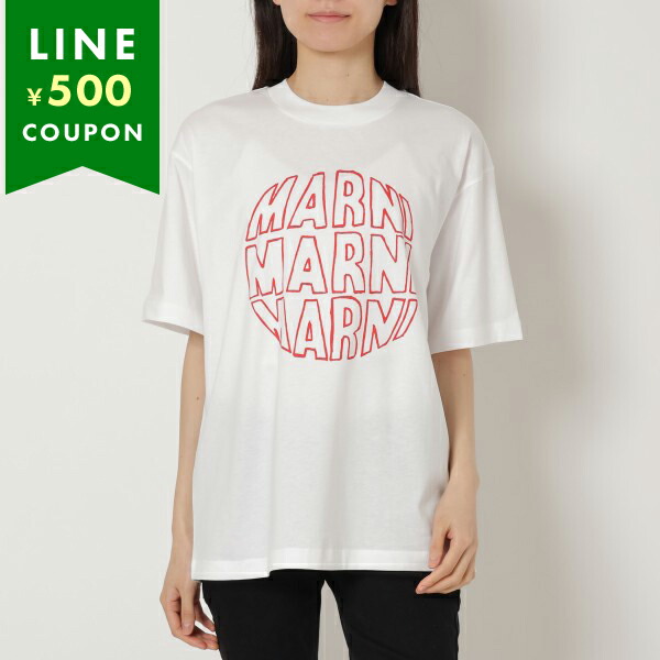 マルニ Tシャツ カットソー ホワイト レディース MARNI THJET49P02 USCV80 CLW01