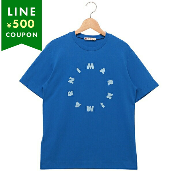 マルニ Tシャツ カットソー 子供服 ブルー ガールズ MARNI M01069 M00L9 MT172U 0M846