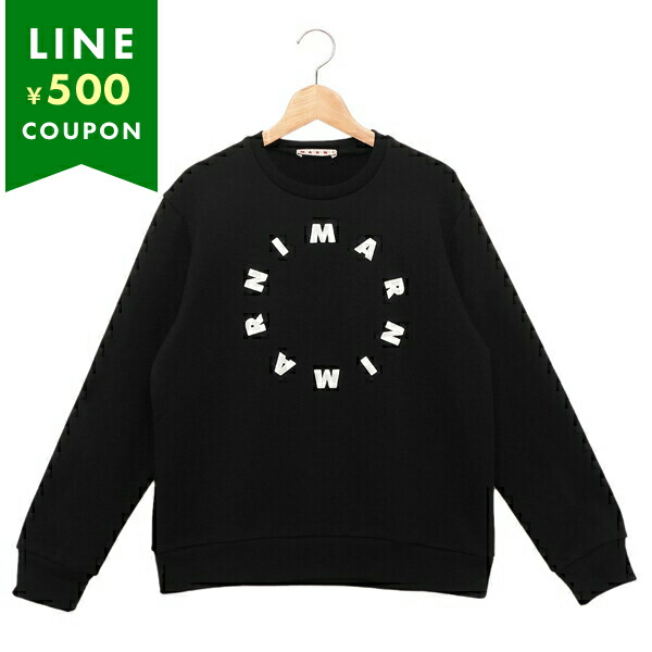 マルニ スウェット 子供服 ブラック ガールズ MARNI M01116 M00NF MS118U 0M900
