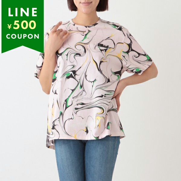 ステラマッカートニー トップス Ｔシャツ マーブル マルチカラー レディース STELLA McCARTNEY 511240 SOW85 8490