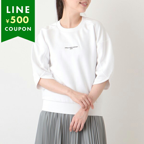 ステラマッカートニー Tシャツ トップス ロゴ スウェット ホワイト レディース STELLA McCARTNEY 603139 SOW68 9000