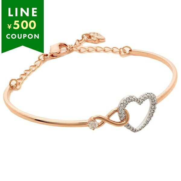Yahoo! Yahoo!ショッピング(ヤフー ショッピング)スワロフスキー ブレスレット アクセサリー SWAROVSKI 5518869 INFINITY HEART インフィニティ レディース バングル ローズゴールド/シルバー