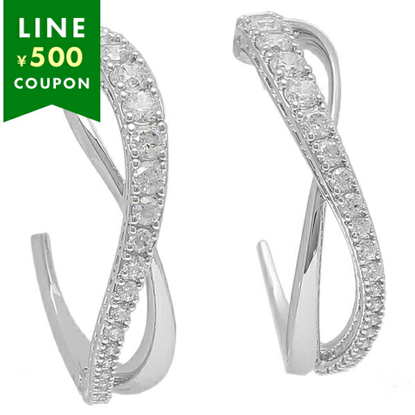 Yahoo! Yahoo!ショッピング(ヤフー ショッピング)スワロフスキー ピアス アクセサリー レディース TWIST フープピアス SWAROVSKI 5563908 シルバー ホワイト