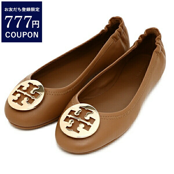トリーバーチ バレエシューズ フラットシューズ ミニー 折りたたみ可 ブラウン ゴールド レディース TORY BURCH 50393 232