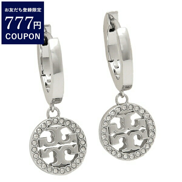 トリーバーチ ピアス ミラー パヴェ フープ シルバー レディース TORY BURCH 87041 042