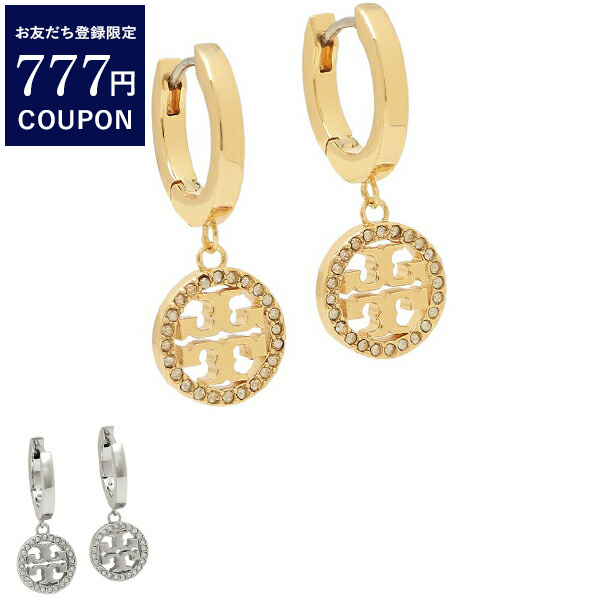トリーバーチ ピアス アクセサリー ミラー パヴェ フープ レディース TORY BURCH 87041