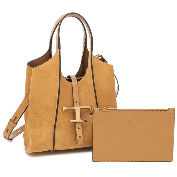 TOD'S（トッズ） ハンドバッグ ショルダーバッグ Tタイムレス スエード