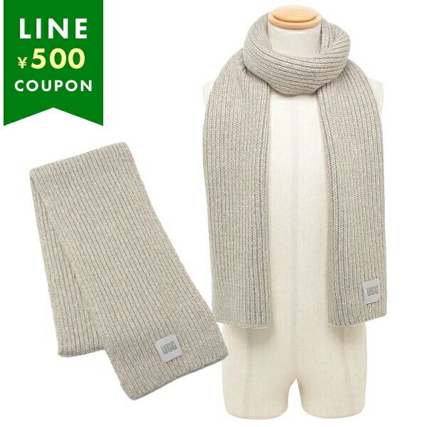UGG Chunky Rib Scarf マフラー レディース メンズ 101106-LGRY UGG アグ マフラー チャンキーリブスカーフ グレー メンズ