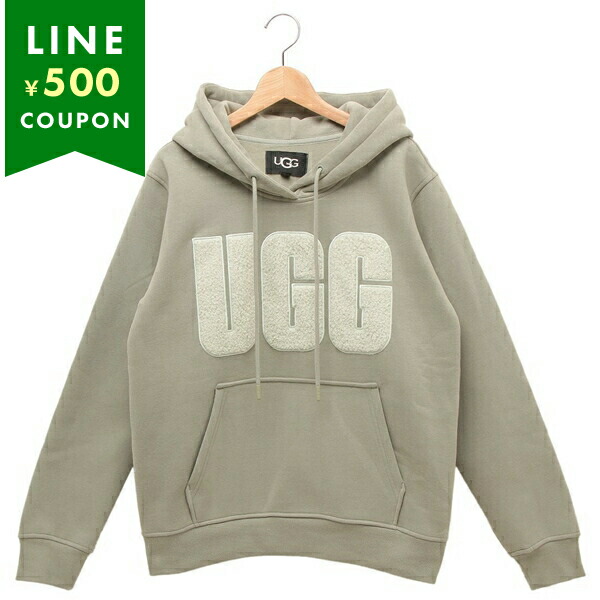 アグ スウェット レイ アグ フラッフ ロゴ フーディー グリーン レディース UGG 1144506 VTG
