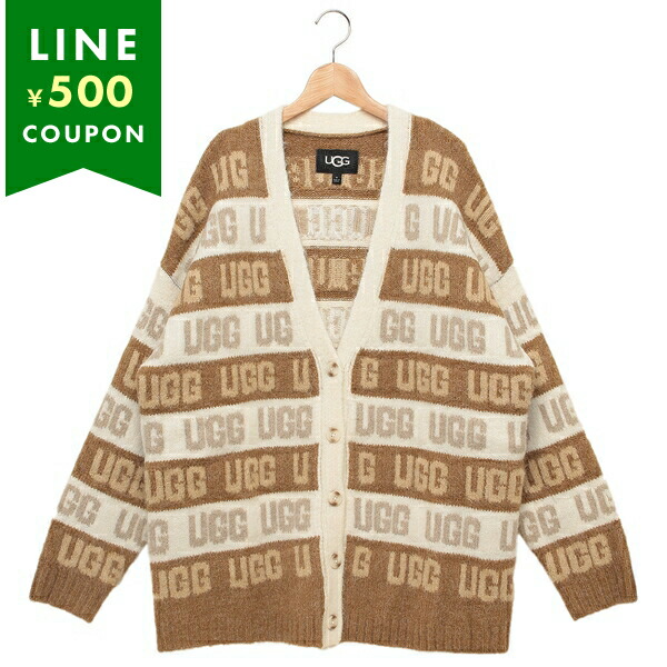 アグ カーディガン ボレロ UGG グラフィックロゴカーディガン ベージュ レディース UGG 1149470 CHMU