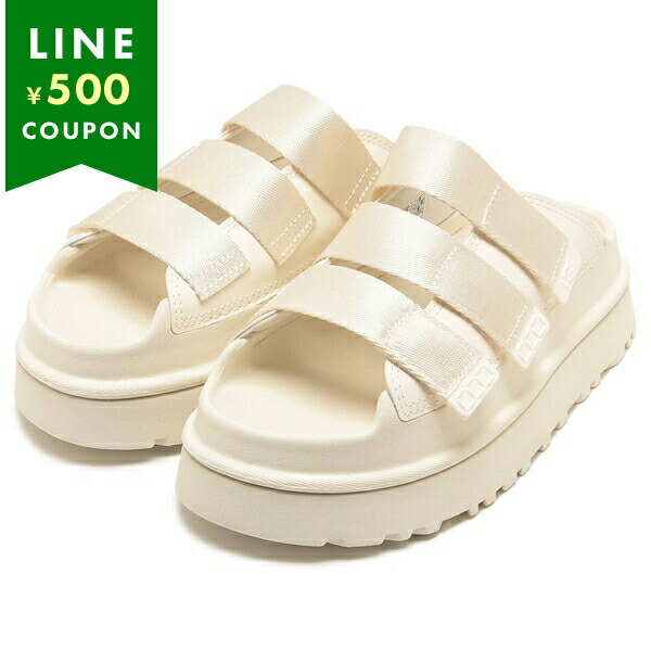 【UGG】ゴールデンスター ハイ スライド ★ サンダル 厚底 ロゴ UGG アグ サンダル スライドサンダル ゴールデンスター ハイ