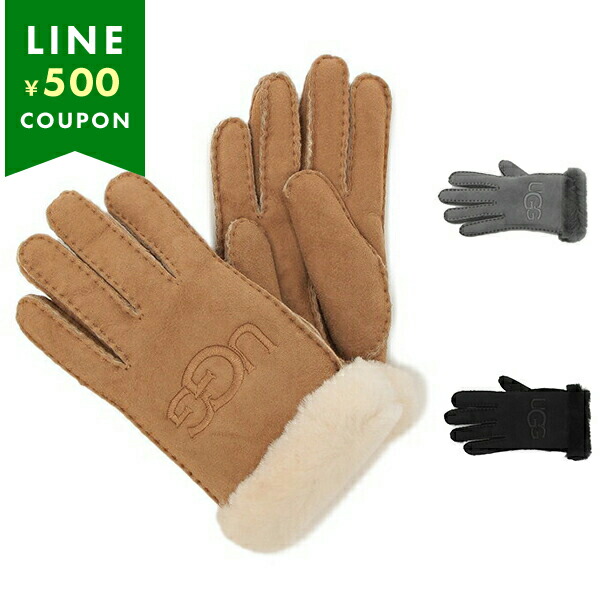 UGG 手袋 ファー シープスキン エンブロイダー グローブ　Mサイズ UG1763DW014694_thumb.jpg