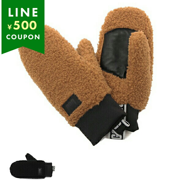ugg手袋　美品 UGG（アグ） 手袋 フラッフ ミトン ウィズロゴテープ レディース UGG
