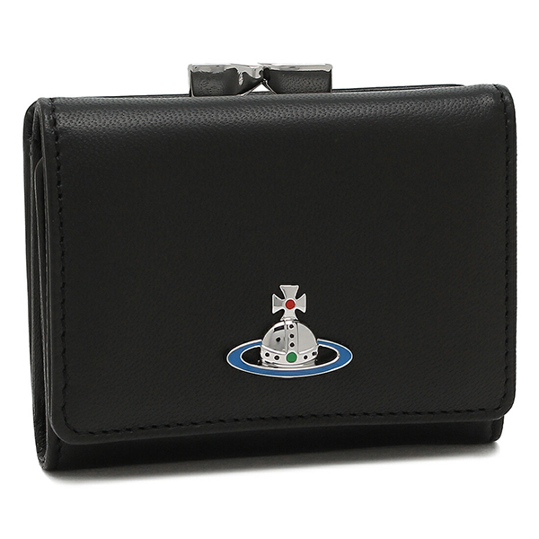 Vivienne Westwood ミニ財布 三つ折り ウォレット コインケース SHINY PATENT 三つ折りミニ財布(レッド)（レディース