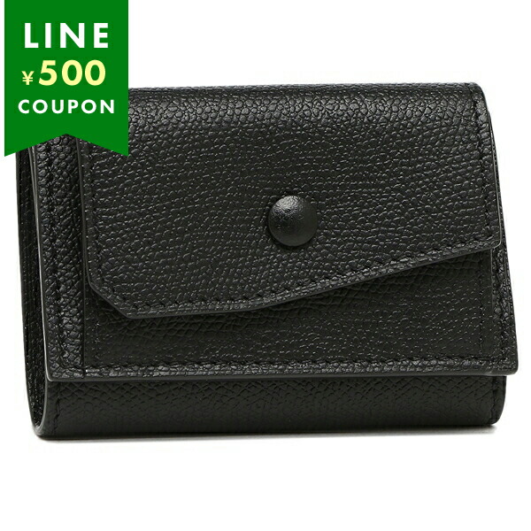 ヴァレクストラ 三つ折り財布 ミニ財布 ブラック レディース Valextra SGNL0026028LRLWF99 NN Valextra（ヴァレクストラ） 三つ折り財布 ミニ財布 ブラック