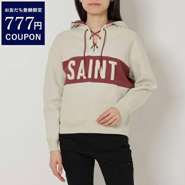 サンローランパリ パーカー レースフーディー ベージュ レディース SAINT LAURENT PARIS 697678 Y36VZ 9355