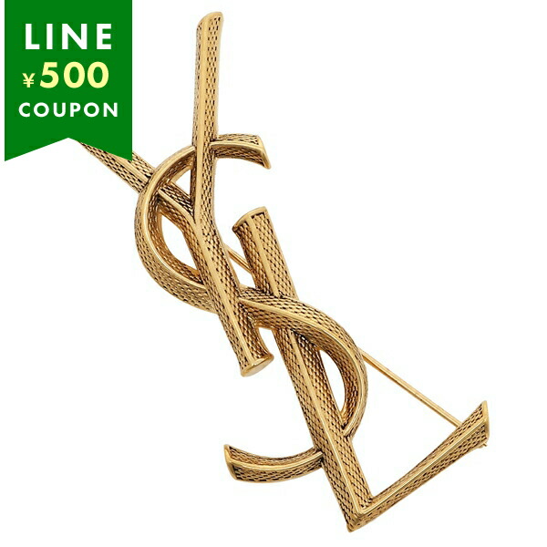 Yahoo! Yahoo!ショッピング(ヤフー ショッピング)サンローランパリ ブローチ カサンドラ オピウム ゴールド レディース SAINT LAURENT PARIS 700582 Y1500 8204