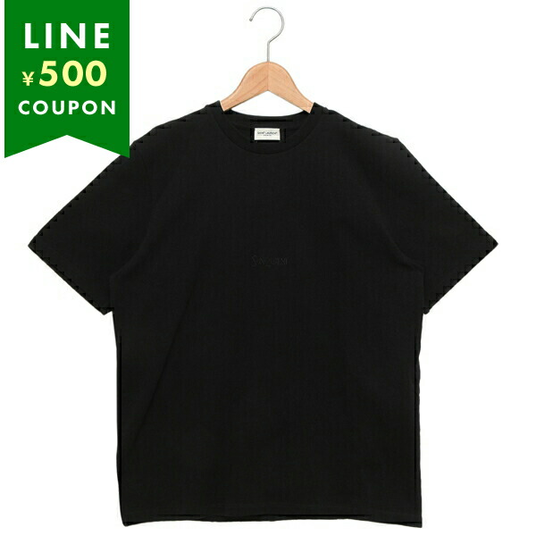 サンローランパリ Tシャツ カットソー ブラック レディース SAINT LAURENT PARIS 747125 YB2XE 1000