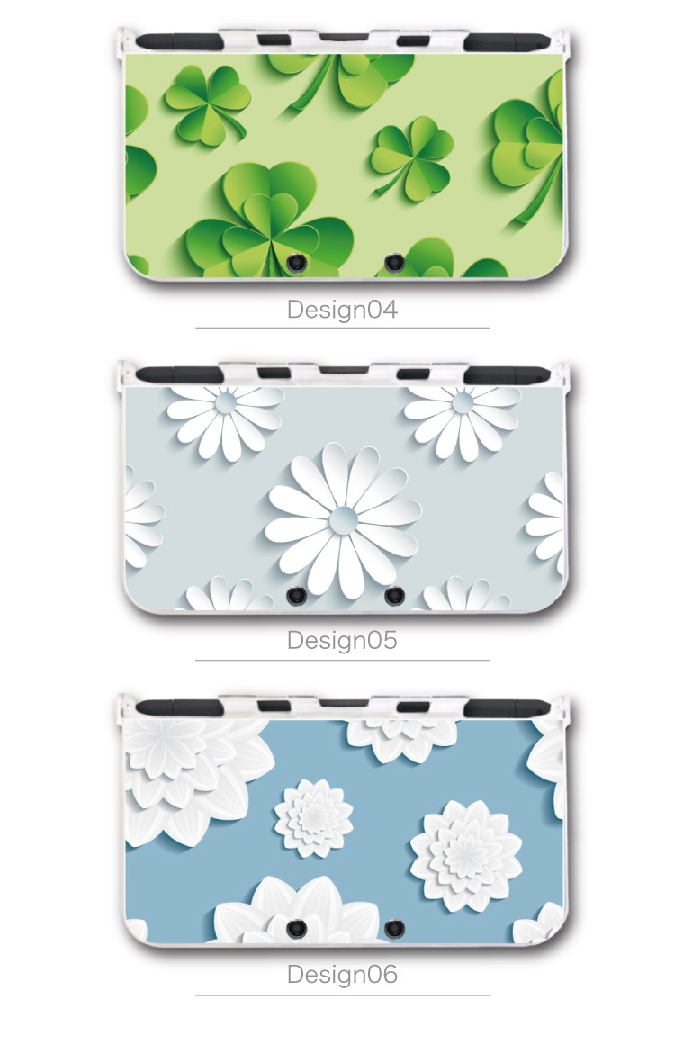 new3DS LL カバー ケース new 3DSLL 2DS 3DS フラワー FLOWER