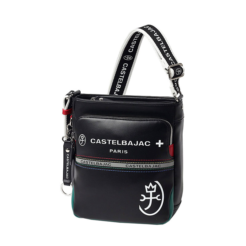 カステルバジャック CASTELBAJAC 縦型 ショルダーバッグ Charles シャアル 052111 B5 ポリウレタン合皮 家紋 トリコロール ビッグロゴ リフレクター | CASTELBAJAC | 01