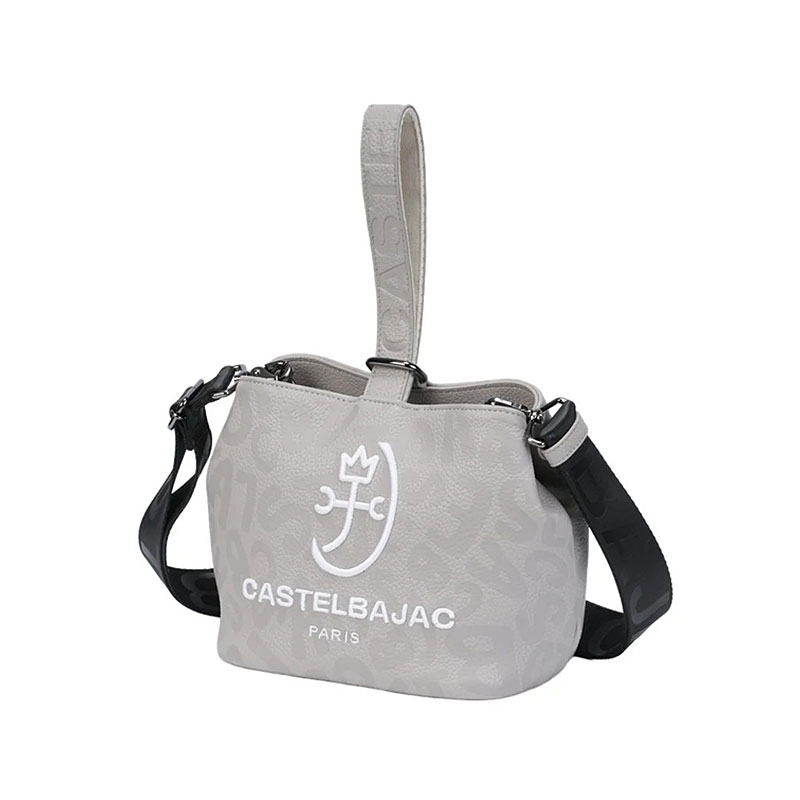 カステルバジャック CASTELBAJAC 2WAY 巾着ポーチ クレール 062201 斜め掛け 肩掛け 手提げ ミニバッグ 合皮 PU カラバリ トーントーン 家紋 | CASTELBAJAC | 03
