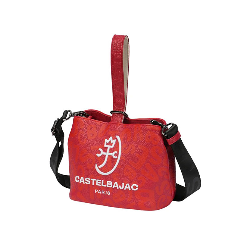 カステルバジャック CASTELBAJAC 2WAY 巾着ポーチ クレール 062201 斜め掛け 肩掛け 手提げ ミニバッグ 合皮 PU カラバリ トーントーン 家紋 | CASTELBAJAC | 06