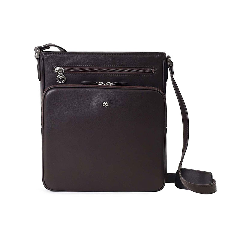 mila schon（ミラショーン） レザーショルダーバッグ B5 縦型 日本製