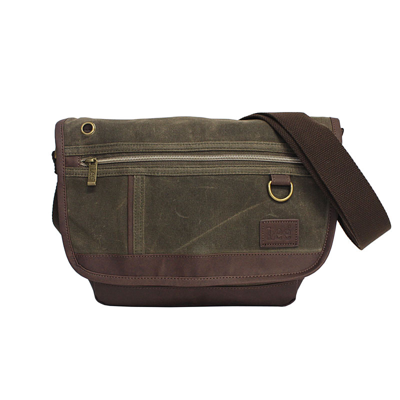 リー Lee  横型 ミニ メッセンジャーバッグ クラッシュ crash 320-4032 フラップショルダーバッグ 斜め掛け ミニショルダー 肩掛け  パラフィン加工 正規取扱店 | Lee | 03