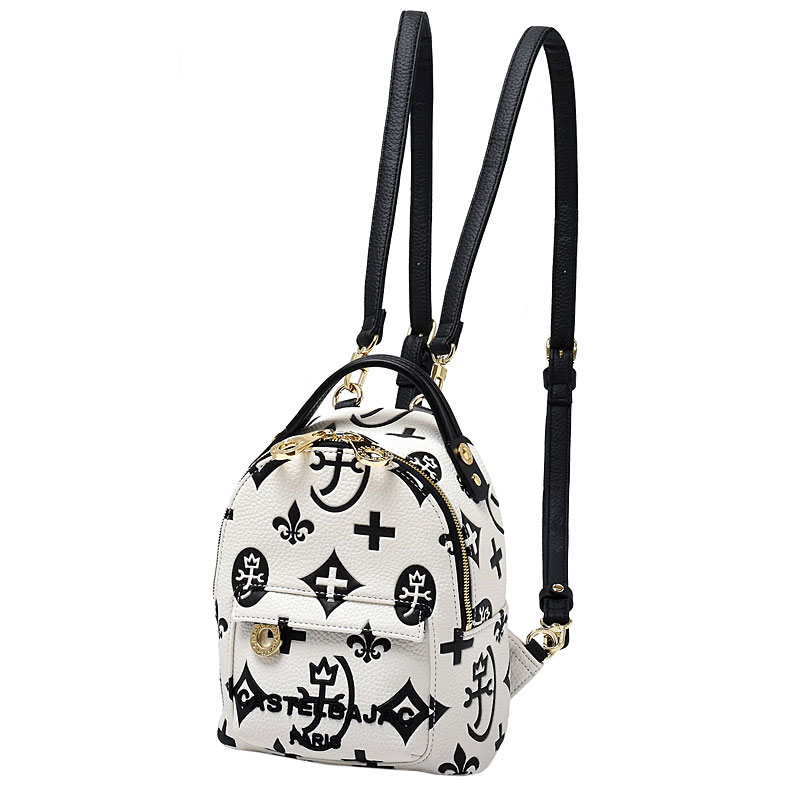 未使用✨CASTELBAJAC クレア モノグラム レザー ホワイトカートバッグ CASTELBAJAC（カステルバジャック） ミニリュック クレア 068732