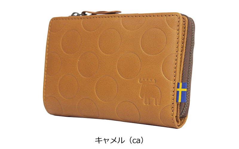 モズ MOZ moz 2つ折り財布 dot ドット 86045 ヘラジカ 北欧 レザー