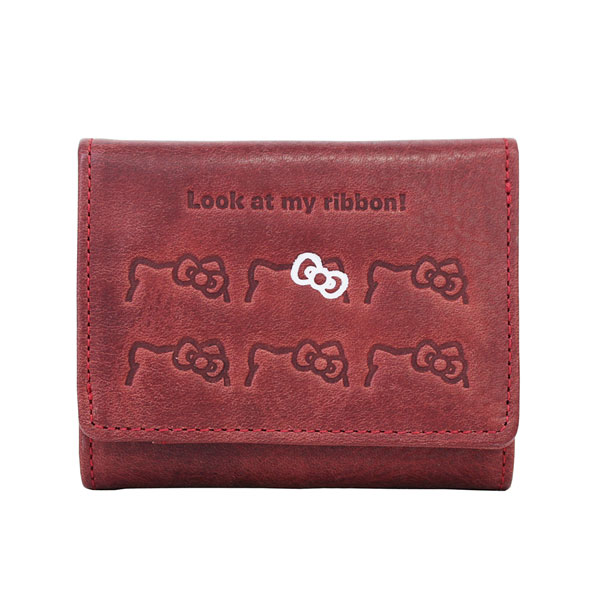 HELLO KITTY ハローキティ 3つ折り財布 ribbon motif リボンモチーフ 870...