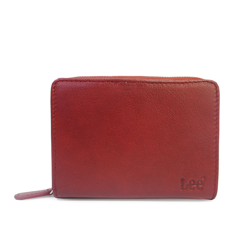 LEE　234　レッド　イタリアンレザー　 二つ折り財布 Lee リー 二つ折り財布 財布 イタリアンレザー ゴートレザー LES