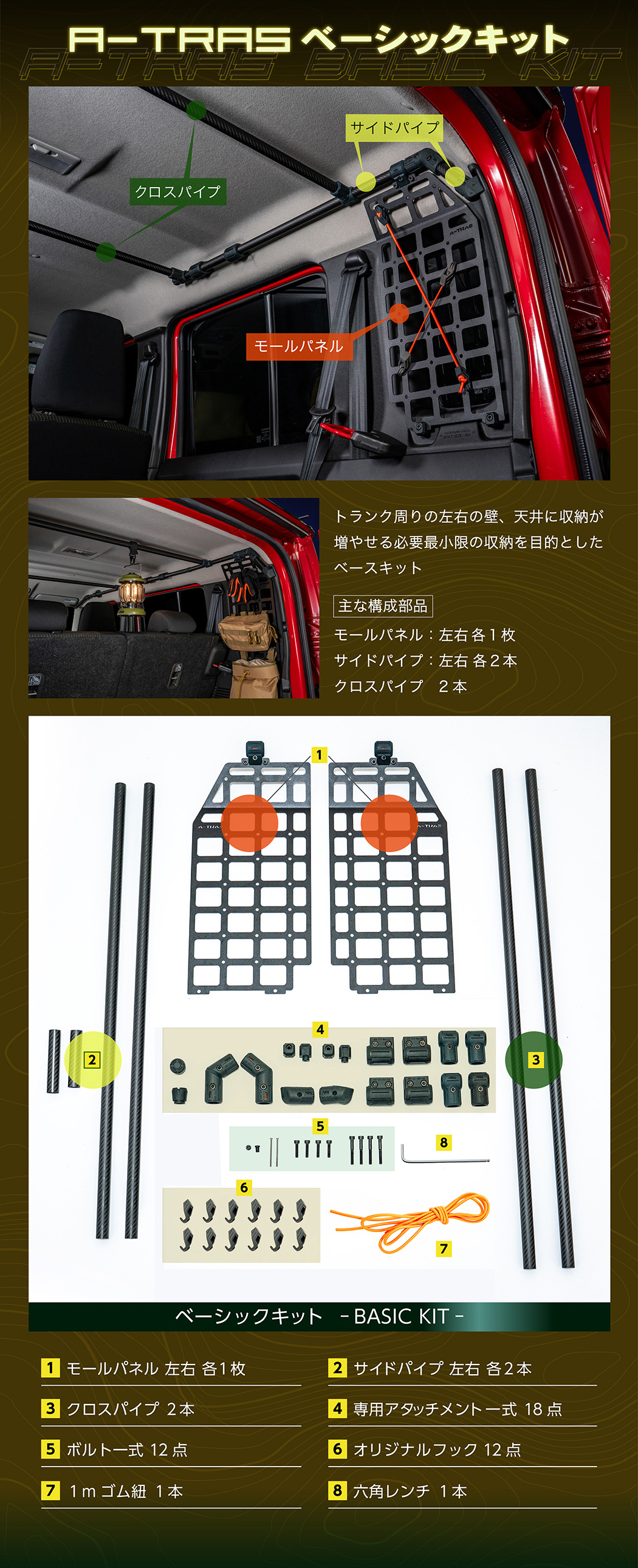 ジムニー スズキ ジムニー (型式：JC74W) 専用 A-TRAS タクティカル