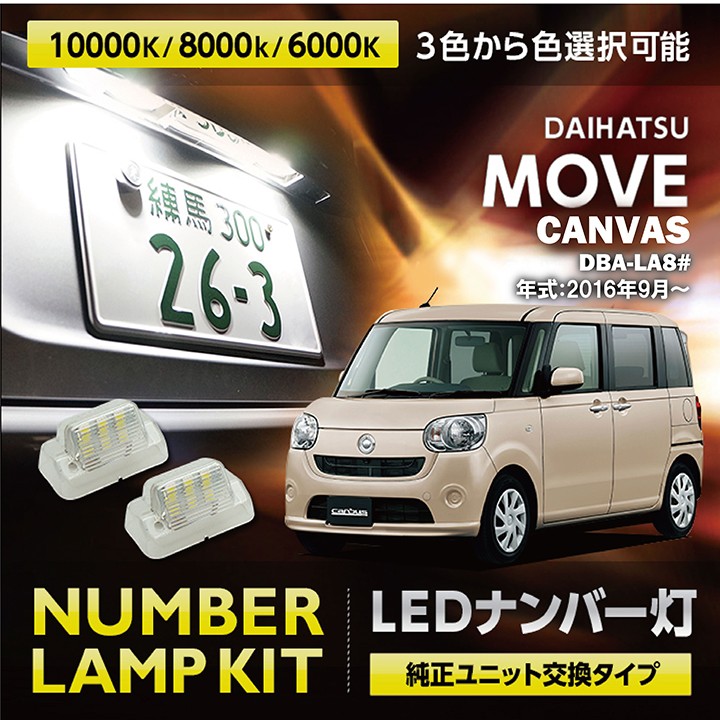 ダイハツ ムーヴキャンバス DBA-LA8#(H28.9〜) 3色選択から可能