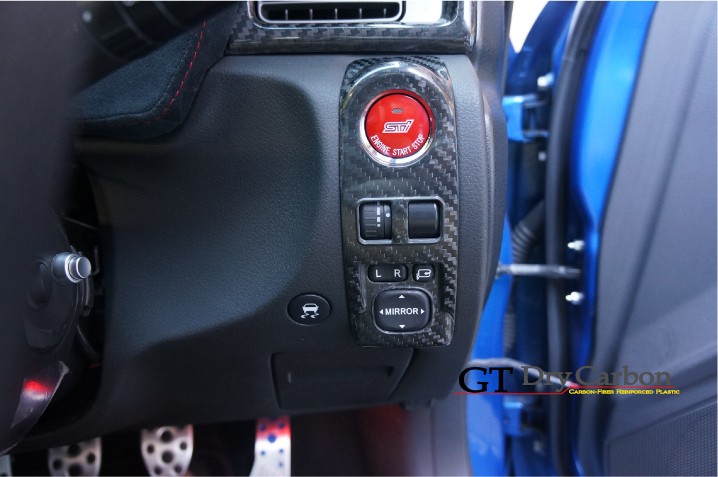 在庫あり）スバル インプレッサ用（GR/GV）ドライカーボン製ミラー