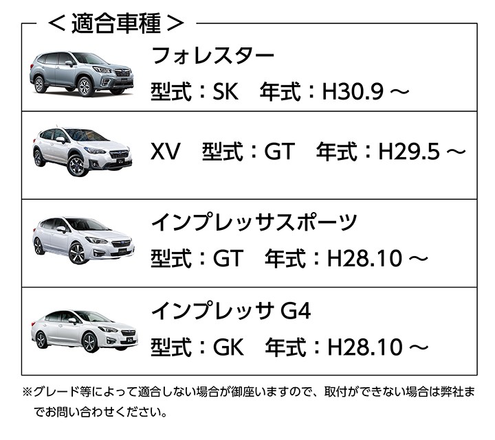 スバル車専用 インナードアプレート4点セット ブルー/ブラック