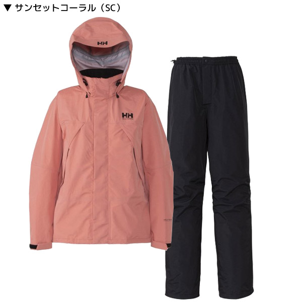 【メンズ】【24春夏継続】ヘリーハンセン HOE12311 Helly Rain Suit  レインウェア（上下セット）【耐水性40000mm、透湿20000g/m2/24h】【12702】